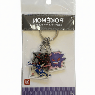 Llavero Pokémon Triple: Umbreon + Gengar + Greninja