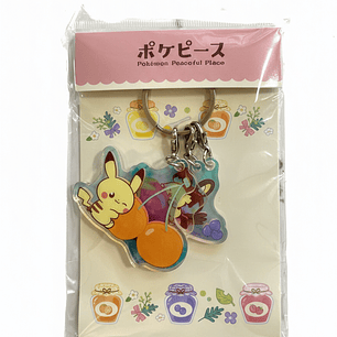 Llavero Acrílico Pikachu: Edición Naranjas – Pokémon Peaceful Place