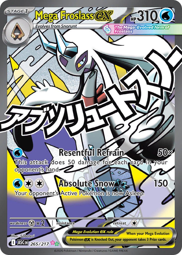Mega Froslass ex - 265/217 - Mega Attack Rare 1