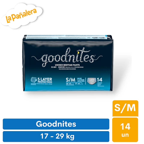 Pañal GoodNites Pants Talla S-M 14 unidades