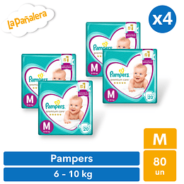 Pañal Pampers Premium Care Talla M 80 unidades