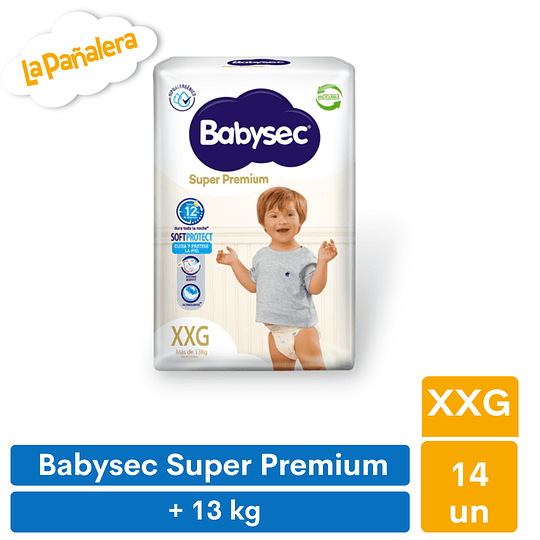 Pañal Babysec Super Premium Talla XXG 14 unidades