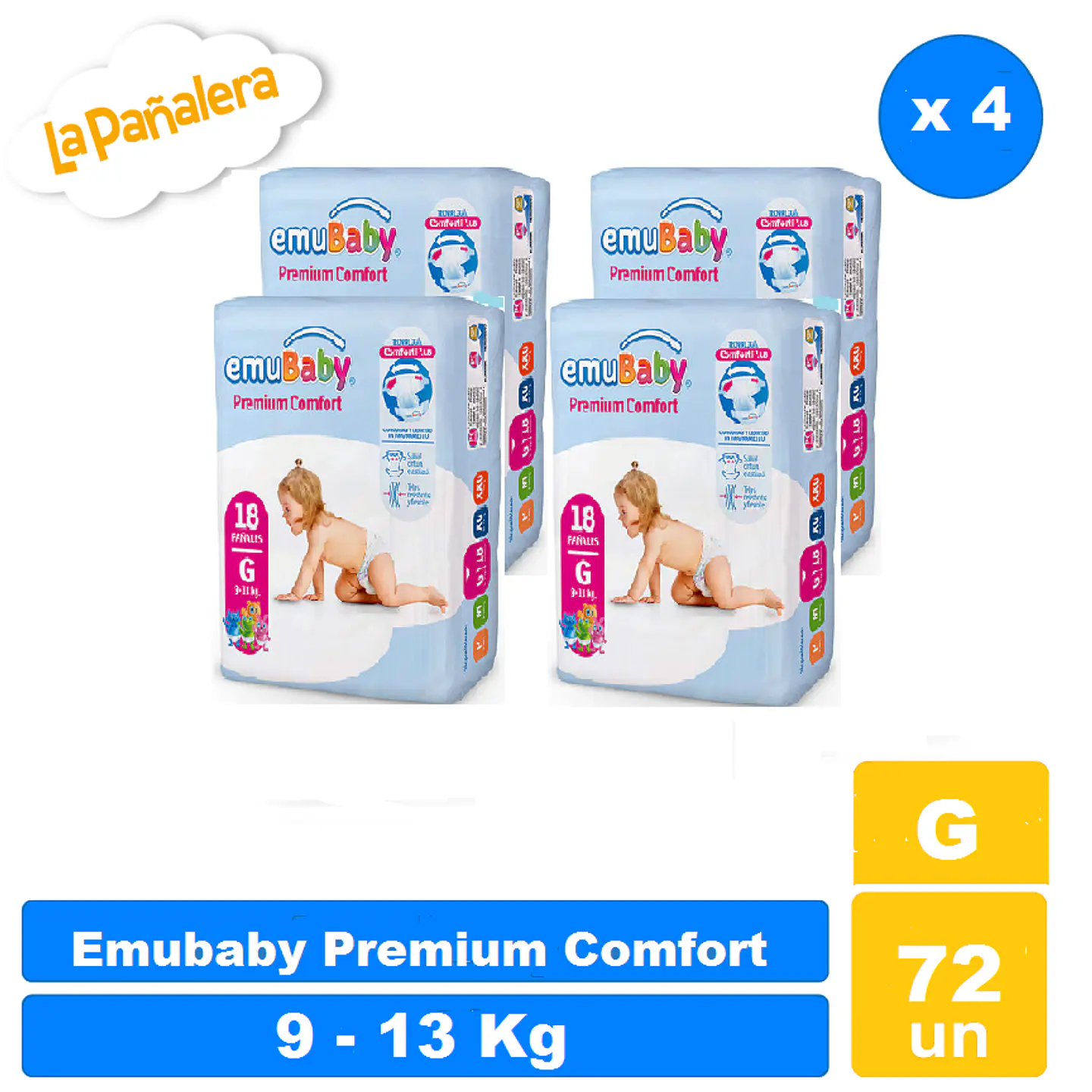 Emubaby Premium Comfort talla G 72 u 1