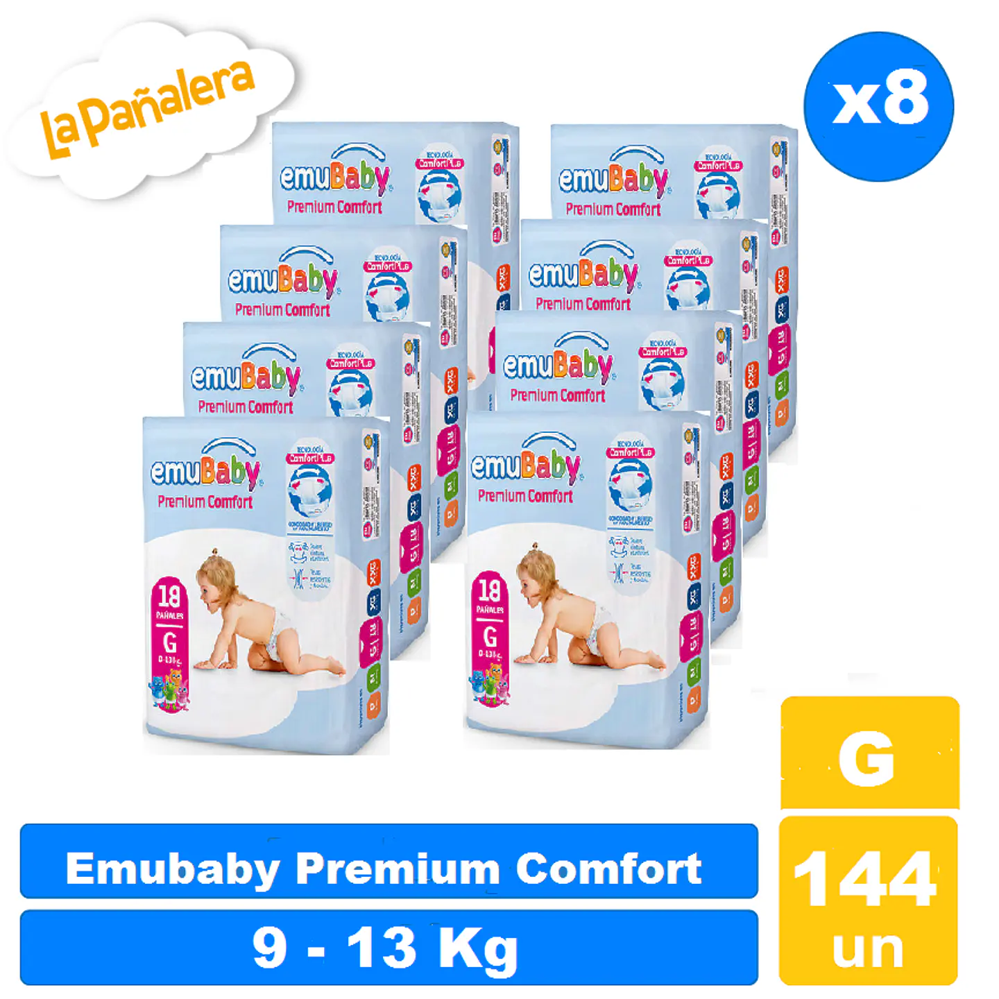 Emubaby Premium Comfort talla G 144 u 1