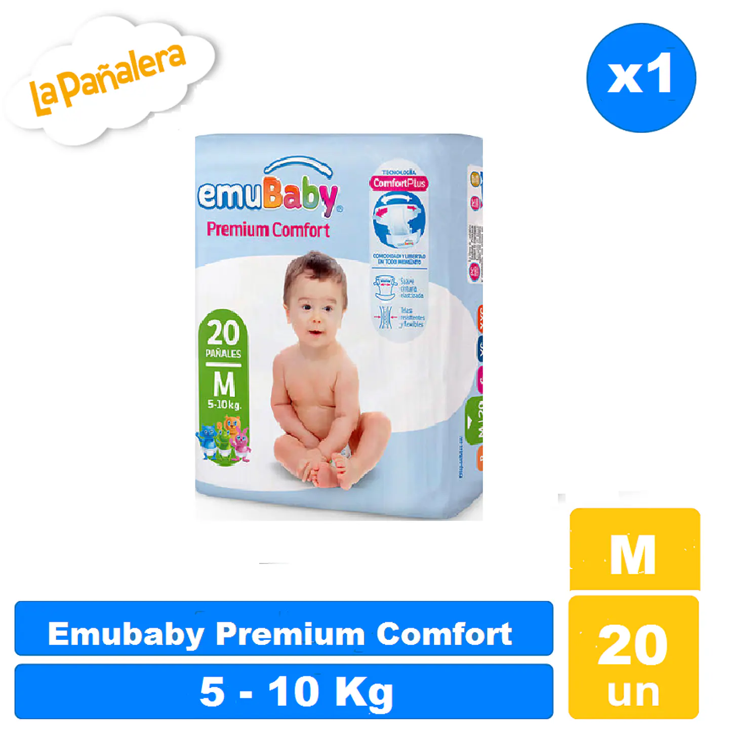 Emubaby Premium Comfort talla M 20 u 1