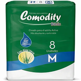Pañal Adulto – Comodity Basic – Talla M – 8 Unidades
