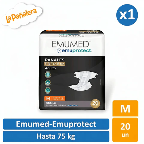 Pañal Adulto Emumed Talla M - 20 un