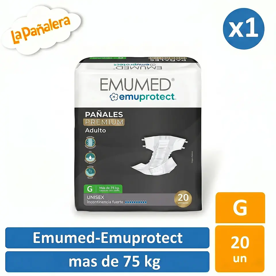 Pañal Adulto Emumed Talla G - 20 un 1