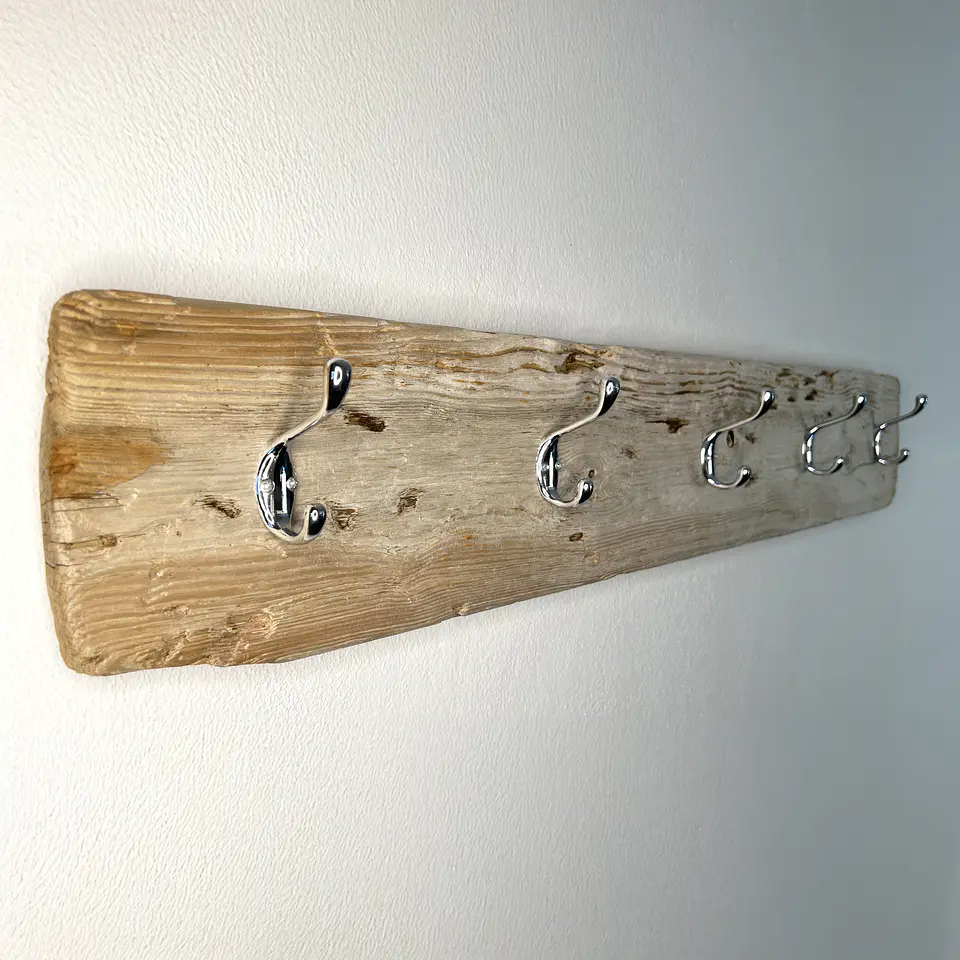 Driftwood coat rack, 5 big hooks 3