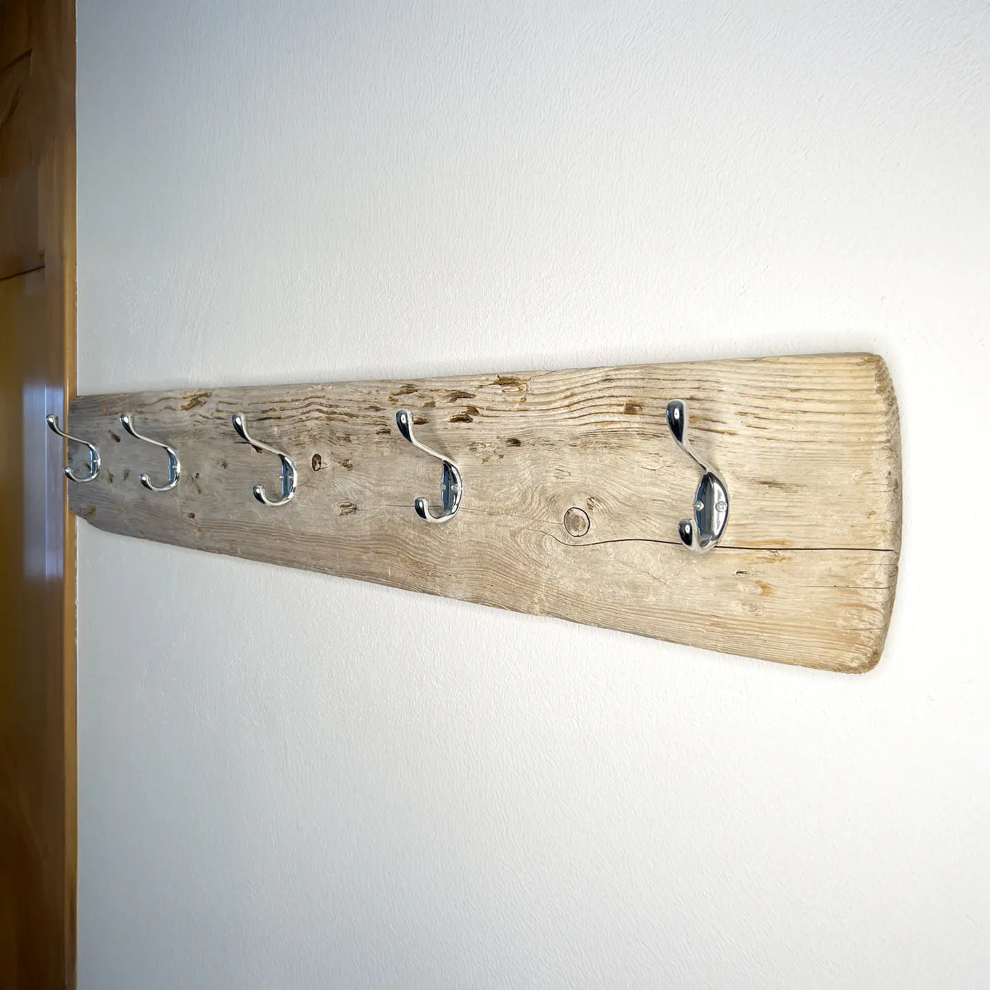 Driftwood coat rack, 5 big hooks 4