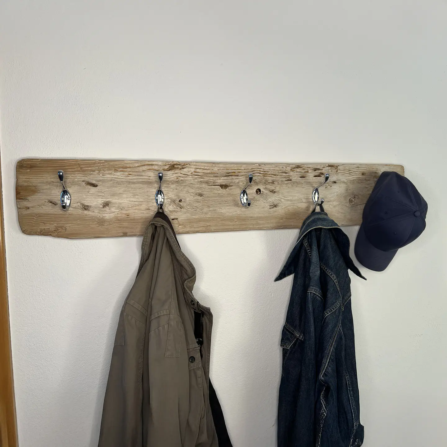 Driftwood coat rack, 5 big hooks 1