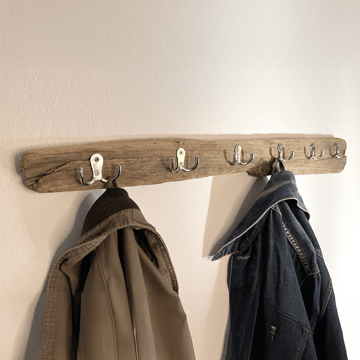 Driftwood coat rack, 6 double hooks 3