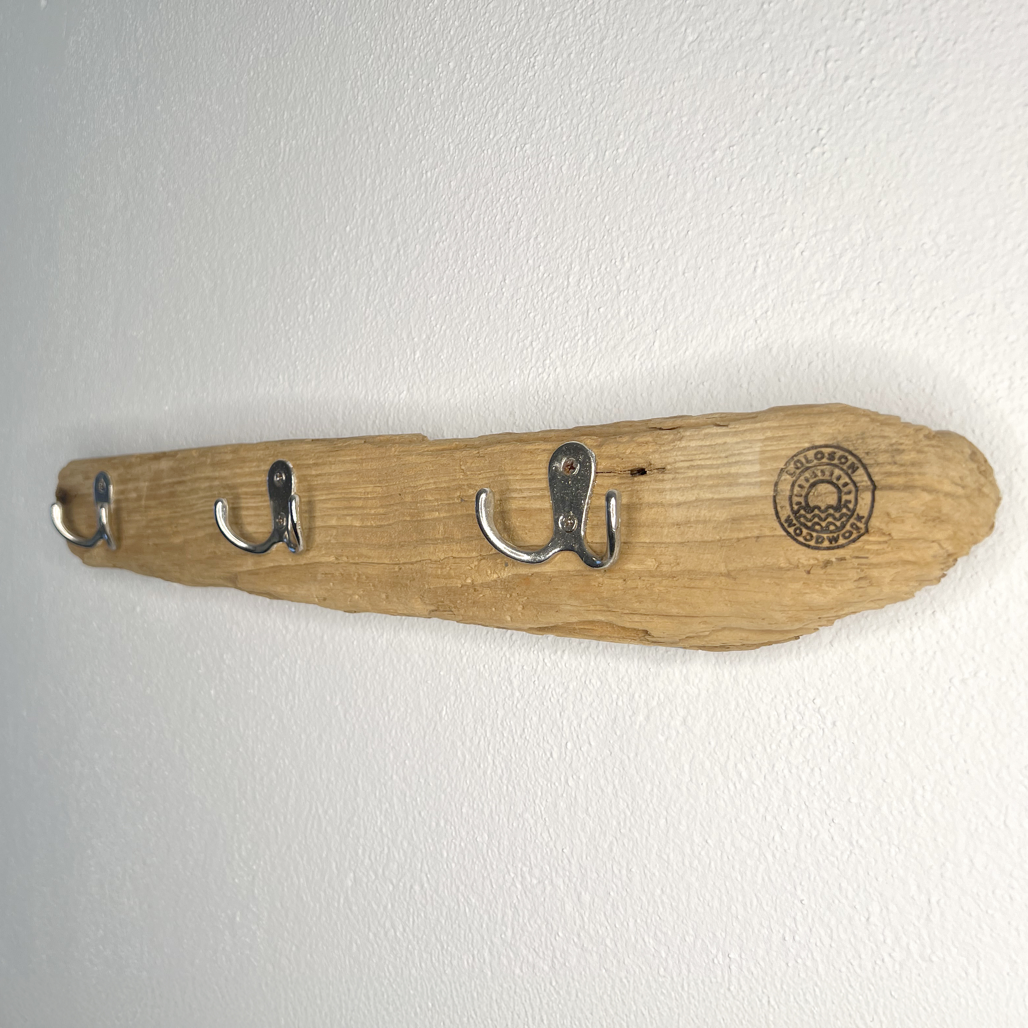 Driftwood coat rack, 3 double hooks 3