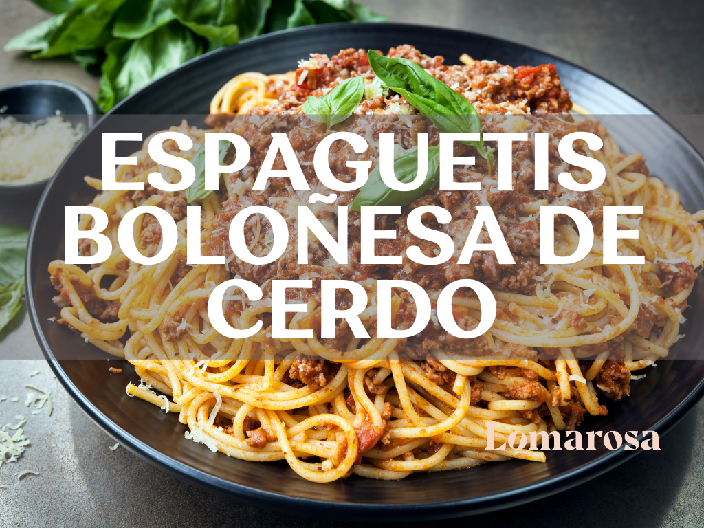 Espaguetis con Boloñesa de Cerdo