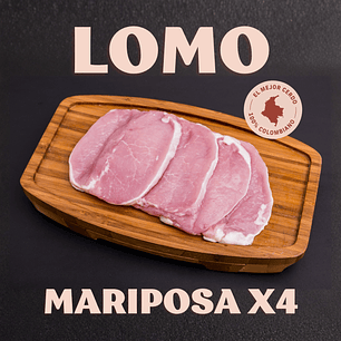 Lomo De Cerdo Mariposa x 4 Unid.