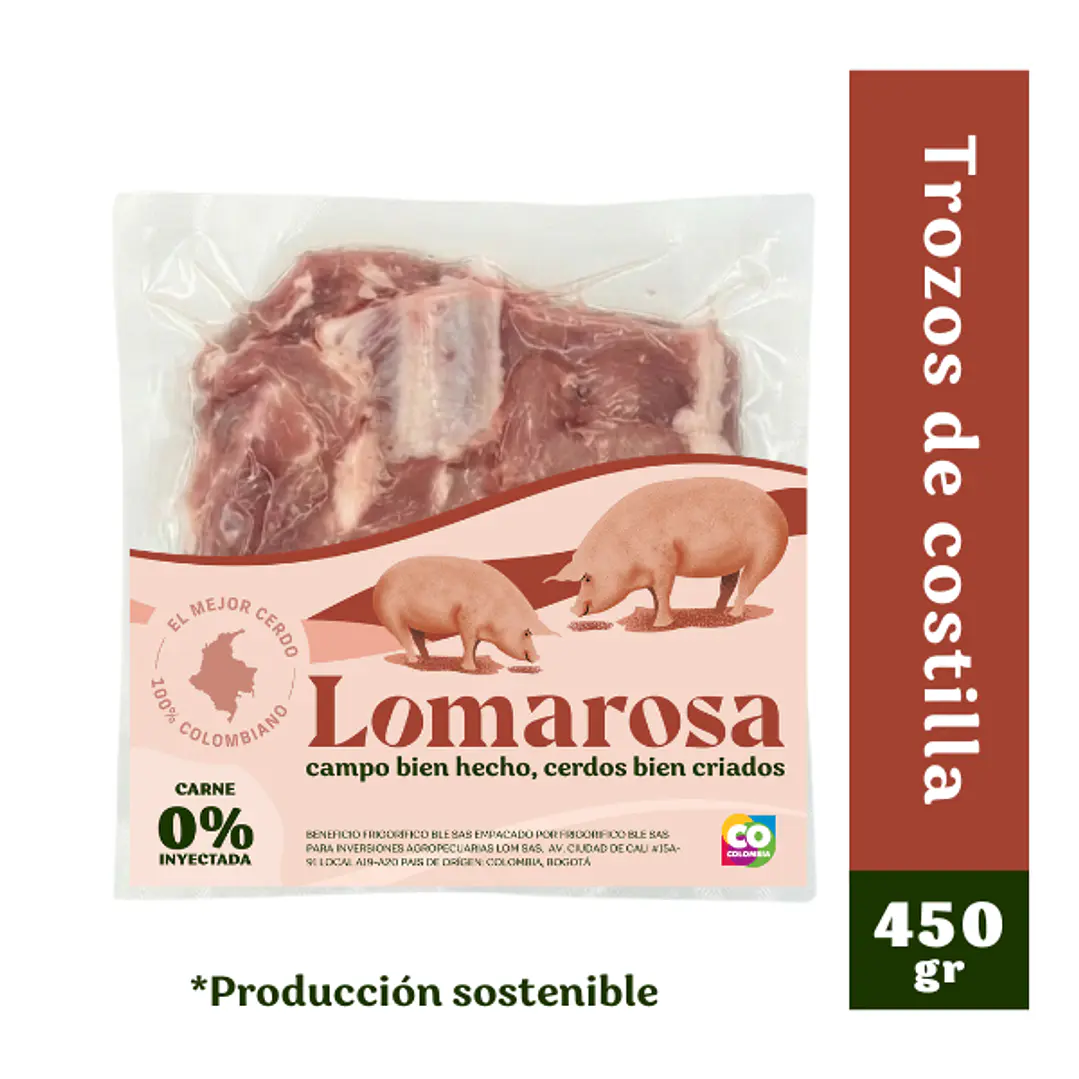Trocitos de costilla de cerdo x 450 gr. 1