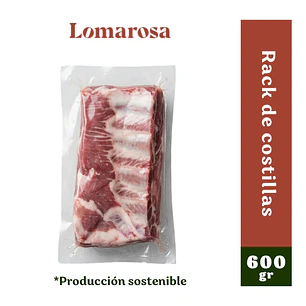 Rack de costilla de cerdo x 600 gr.