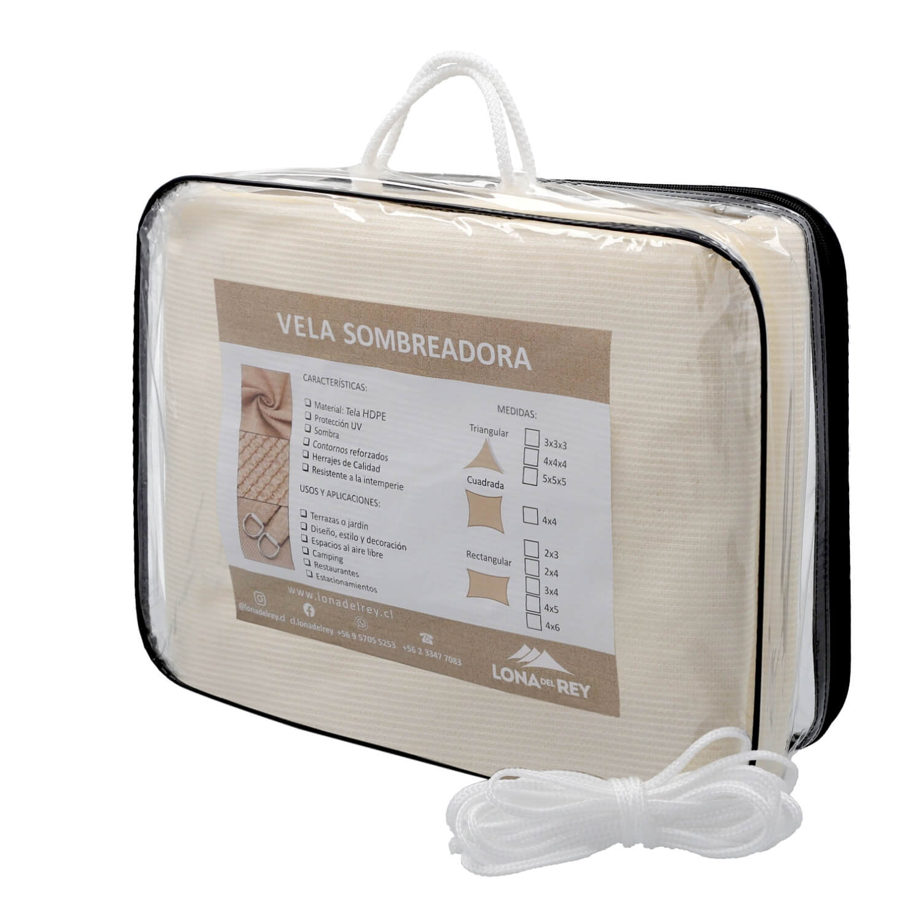 Vela Sombreadora HDPE 2x3