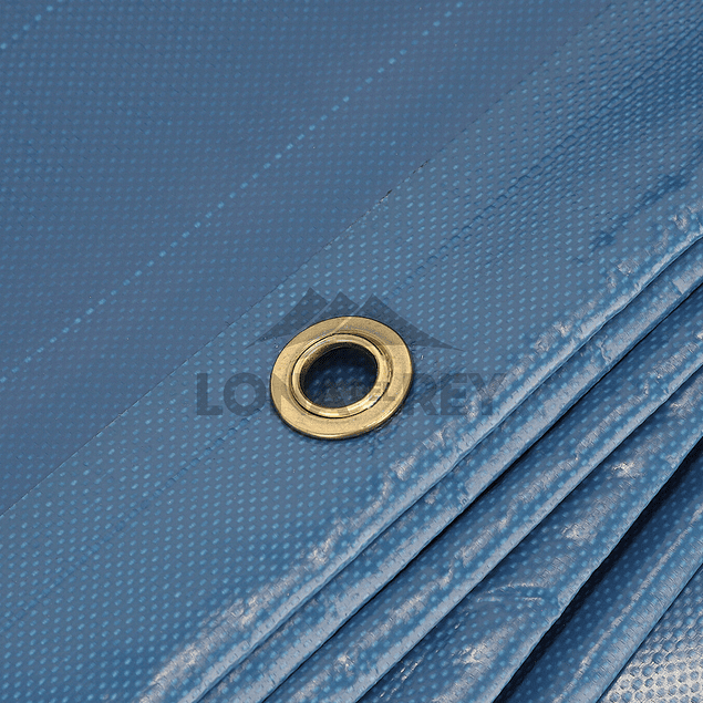 Lona De PVC Impermeable 6x8 Metros Ojetillos De Cobre 500g