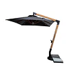 Quitasol Lateral Cuadrado 4x4m Negro