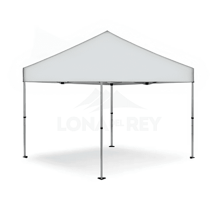 Toldo Plegable Premium 3x3m en Aluminio Hexagonal  - Blanco