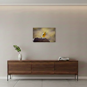 Canva Chirihue Dorado Impresión Fine Art 27 x 40 cm