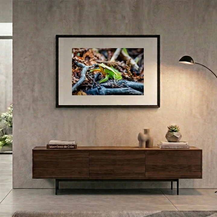 Cuadro Decorativo 50 x 70 cm Ranita de Darwin Impresión Fine Art 1