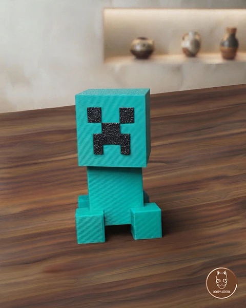 Clicker Creeper Minecraft Impreso 3D — Fidget