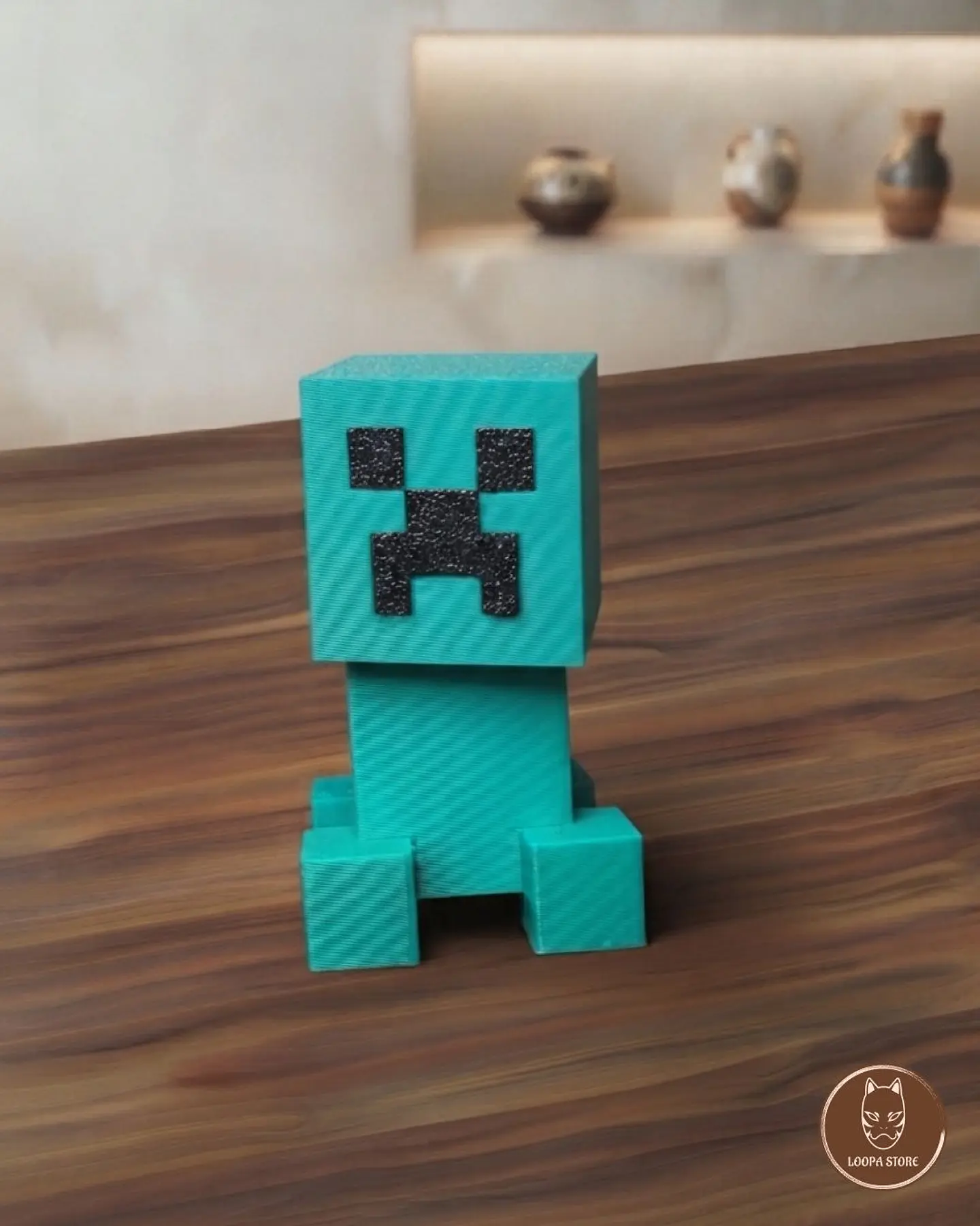 Clicker Creeper Minecraft Impreso 3D — Fidget 1