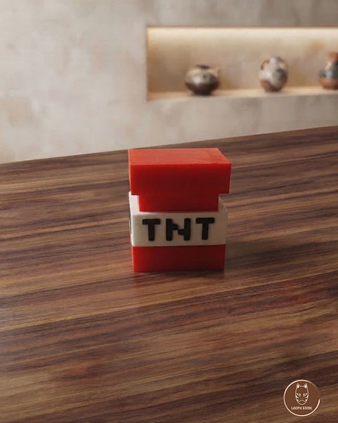 Clicker TNT Minecraft Impreso 3D — Fidget