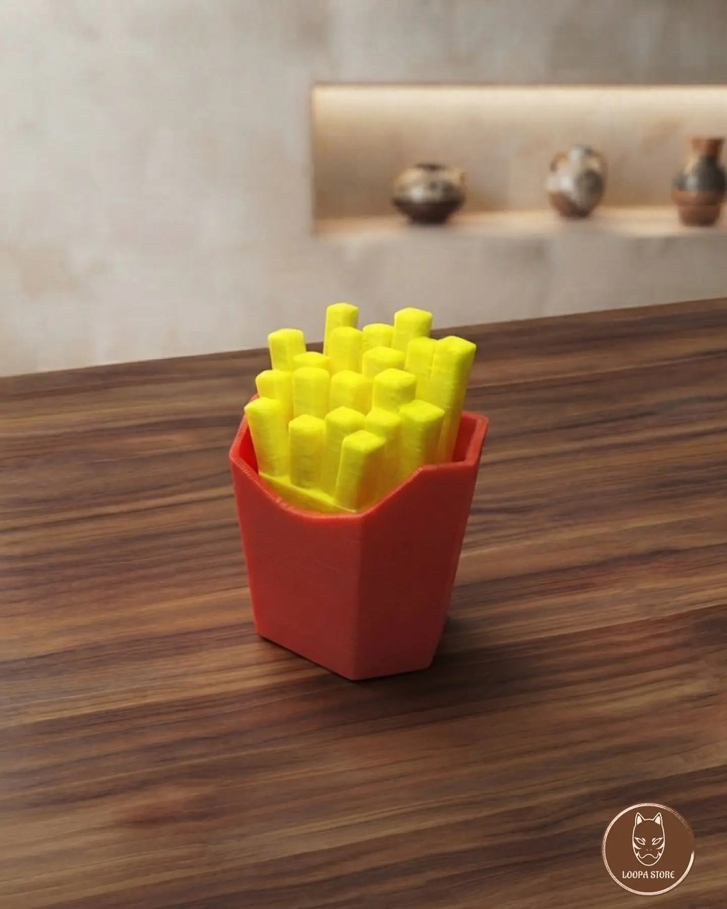 Clicker Papas Fritas Impreso 3D — Fidget 1