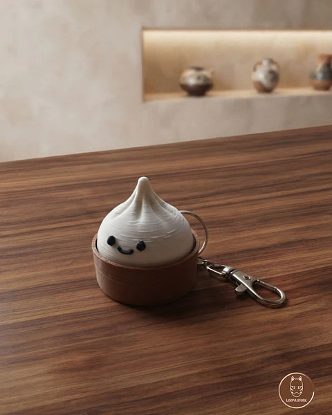 Clicker Dim Sum Impreso 3D — Fidget