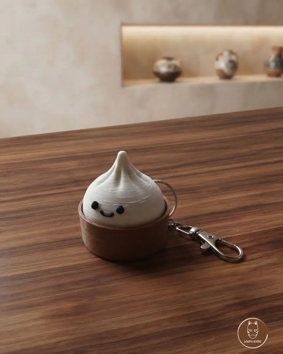 Clicker Dim Sum Impreso 3D — Fidget 1