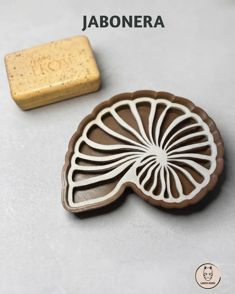 Jabonera Nautilus Loopa — Diseño Espiral 1