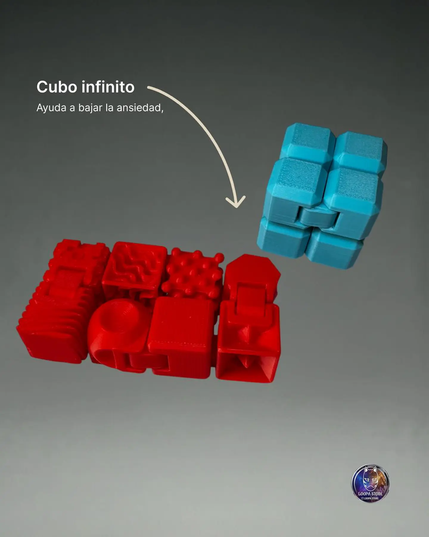 Cubo Infinito Sensorial — Fidget Antiestrés 1