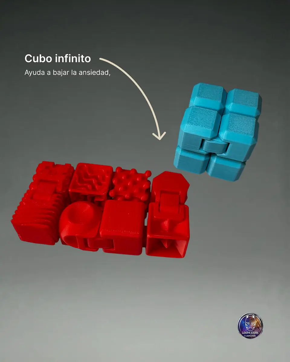 Cubo Infinito Sensorial — Fidget Antiestrés 1