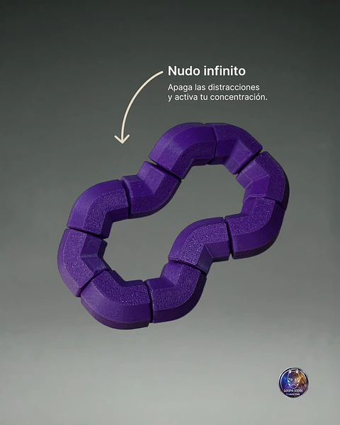 Nudo Infinito Sensorial — Fidget Antiestrés