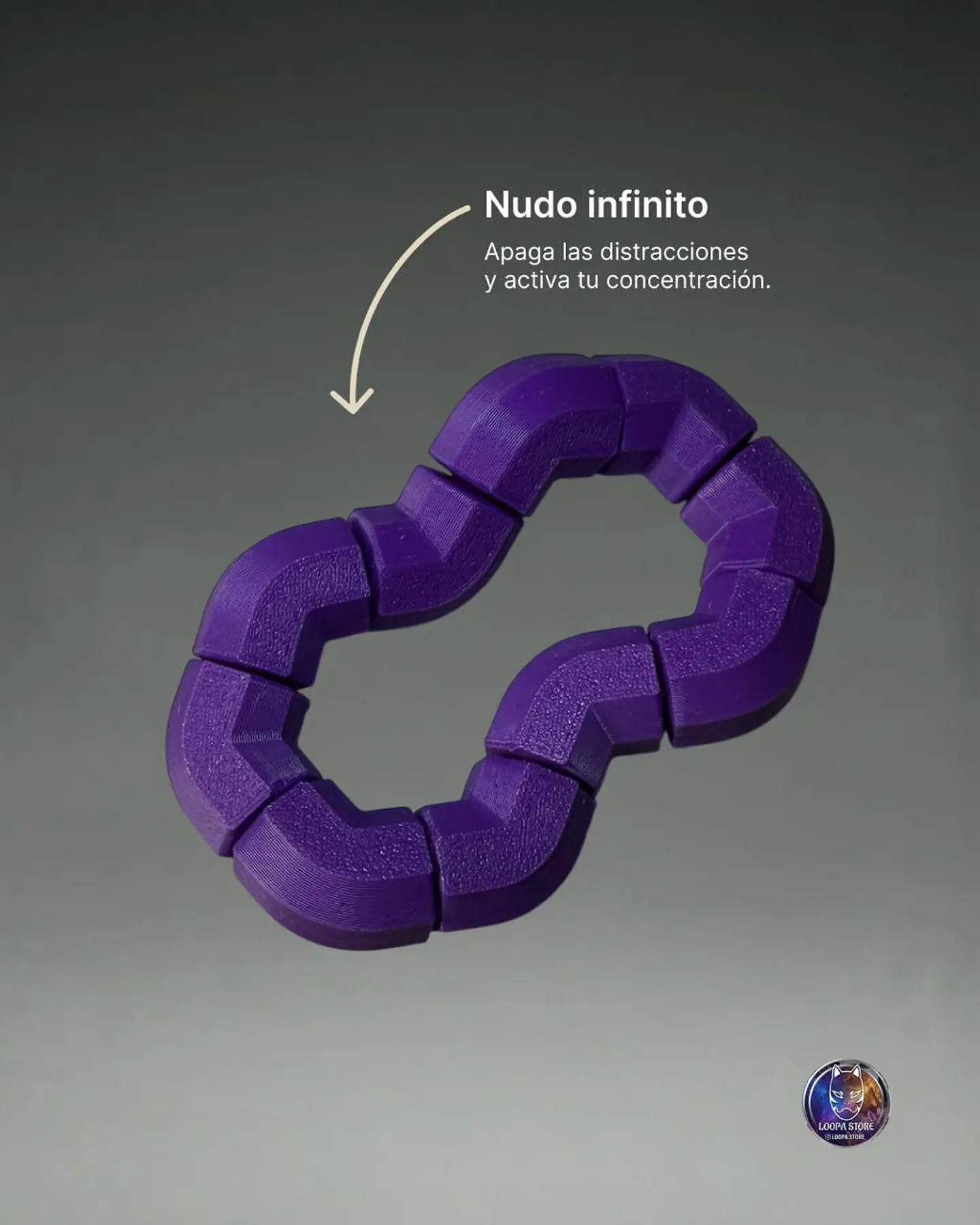 Nudo Infinito Sensorial — Fidget Antiestrés 1