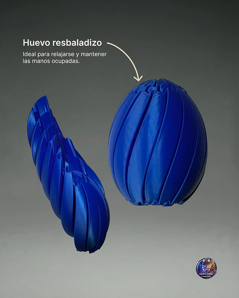 Huevo Resbaladizo Sensorial — Fidget Antiestrés