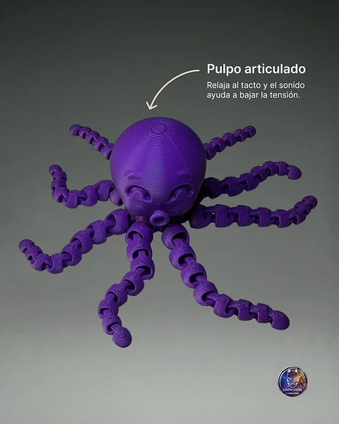 Pulpo Articulado Sensorial — Fidget Antiestrés