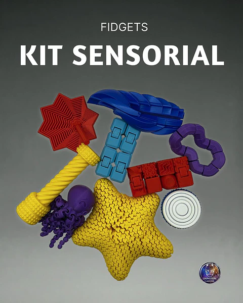 Kit Sensorial Impreso en 3D - 9 Piezas