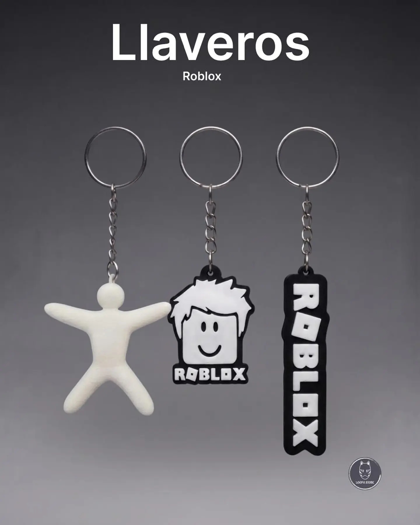 Pack 3 Llaveros Gamer — Roblox y Minecraft a Elección 2