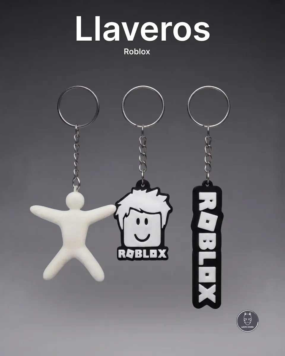 Pack 3 Llaveros Gamer — Roblox y Minecraft a Elección 2
