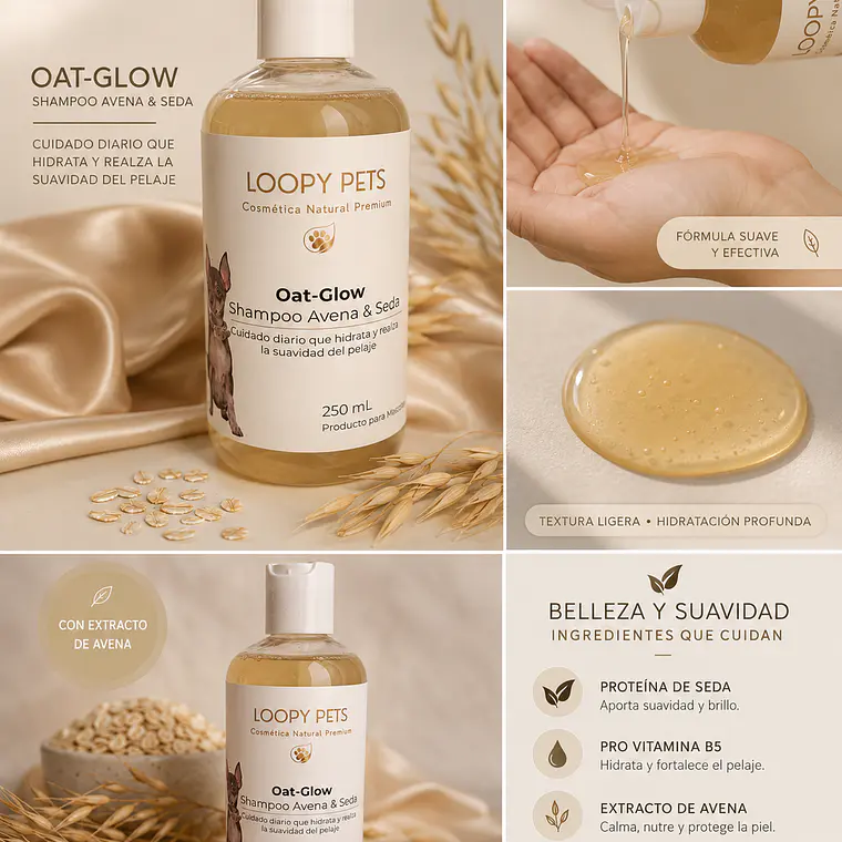 Shampoo Avena & Seda Oat Glow 250ml 3