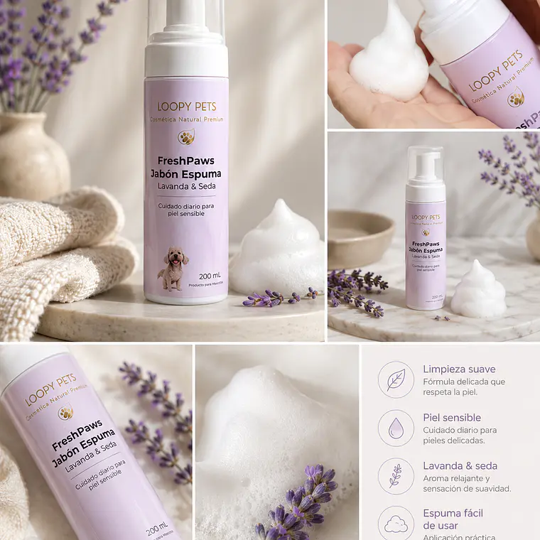 Jabón Espuma Fresh Paws 200ml 3
