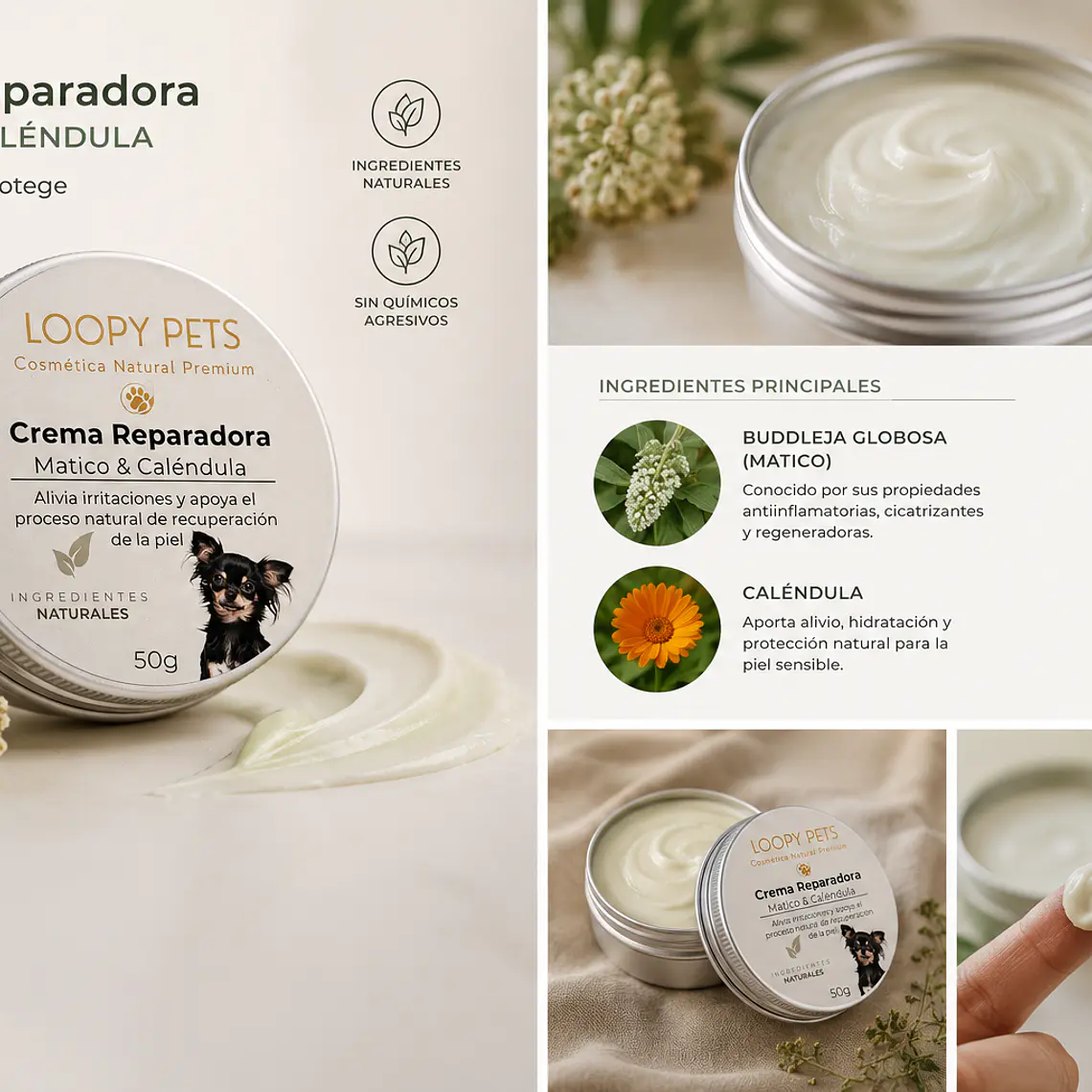 Crema Reparadora Matico & Caléndula 50g 3