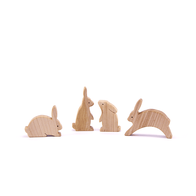 Set Conejos - 4 piezas