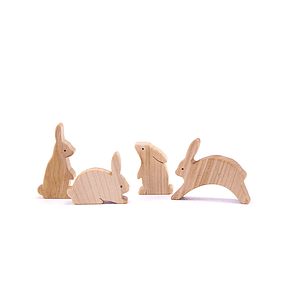 Set Conejos - 4 piezas