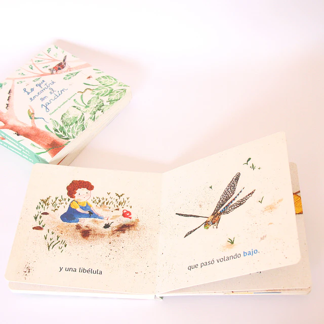 PACK Libro "Lo que encontré en el jardín" + animalito 