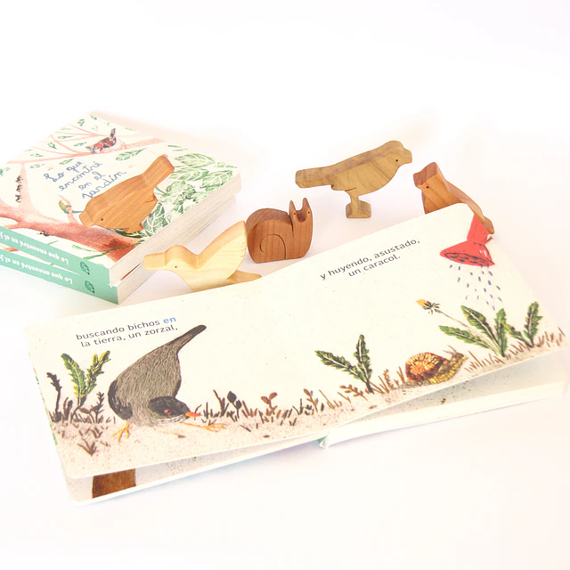 PACK Libro "Lo que encontré en el jardín" + animalito 
